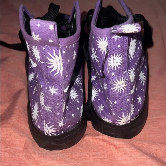 Hot Topic Purple and Black Celestial Sneakers - Picture 3 of 3